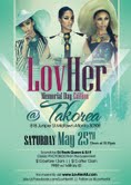 LovHer: Memorial Day Edition (Atlanta, GA) @ Takorea | Atlanta | Georgia | United States