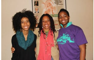 Alexis and Julia when they first interviewed Queen for the Mobile Homecoming project!