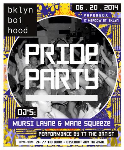 bklyn boihood PRIDE Party (Brooklyn, NY) @ Paper Box | New York | United States