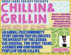 CHILLIN’ & GRILLIN’ 2014: The Audre Lorde Project’s Annual Community BBQ (Brooklyn, New York) @ Picnic House North, Prospect Park  | New York | United States