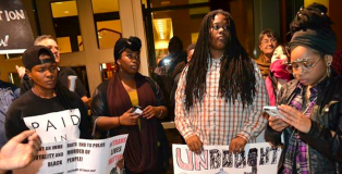 (L-R) Dean Steed, Aurielle Marie and Bri Carter at #ShutItDownATL | Photo Credit: Deen Steed